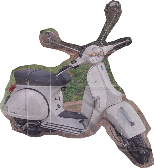 Vespa Scooter Cut Out